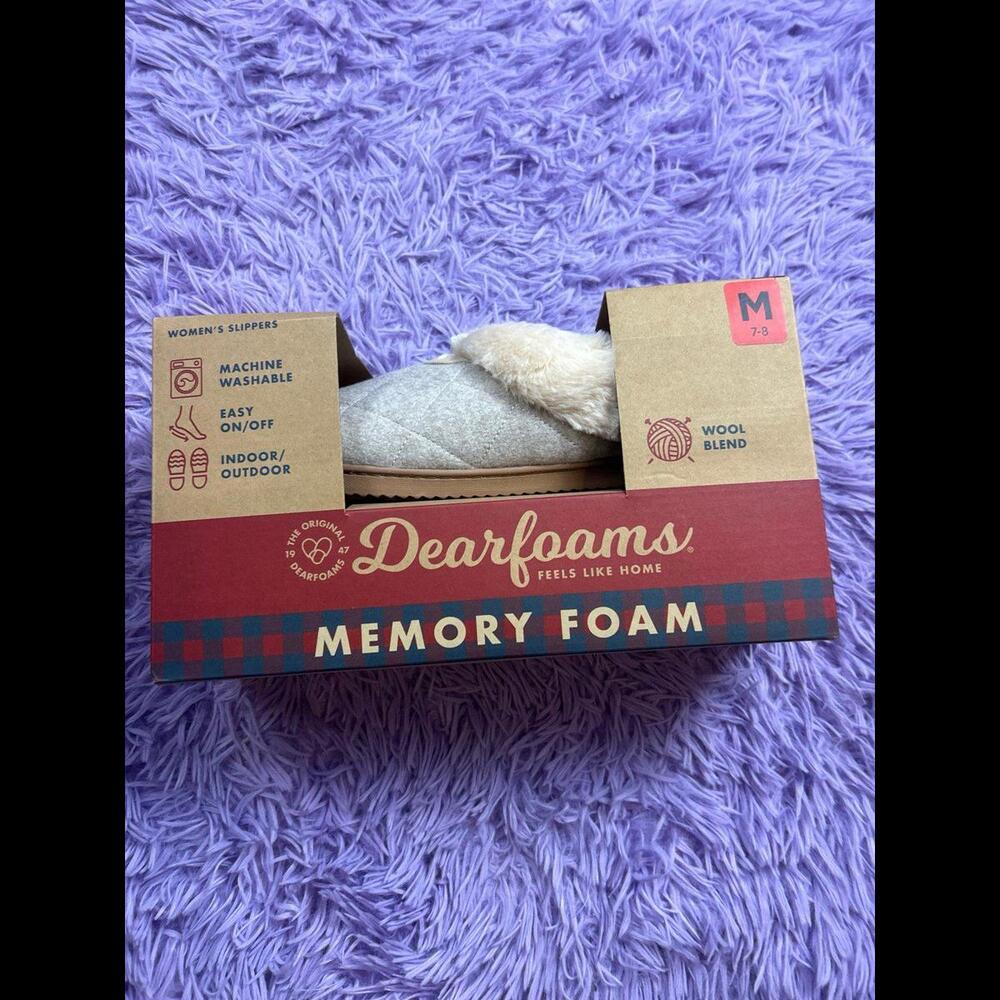 Dearfoam Memory Foam House Slippers